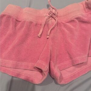 Worn a few times Kids (large, fits women s/m) Pink Hardtails Terry Cloth Shorts